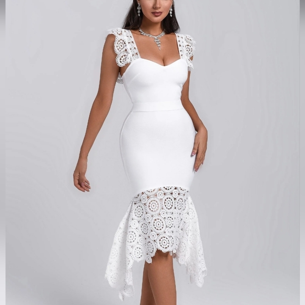 Bella Barnett - White dress bandage - size S